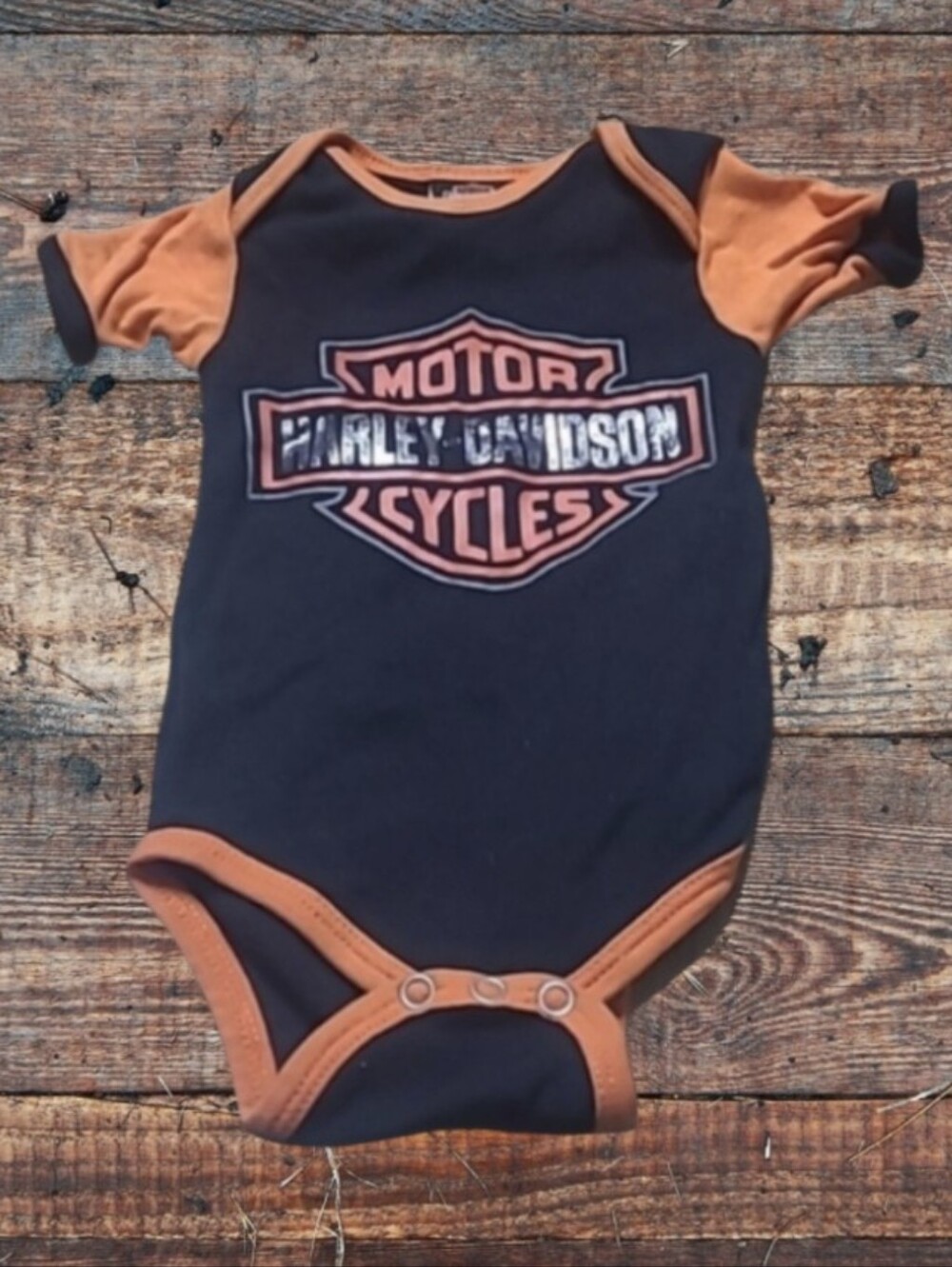 BABY BOY'S HARLEY DAVIDSON MOTORCYCLE ONESIE